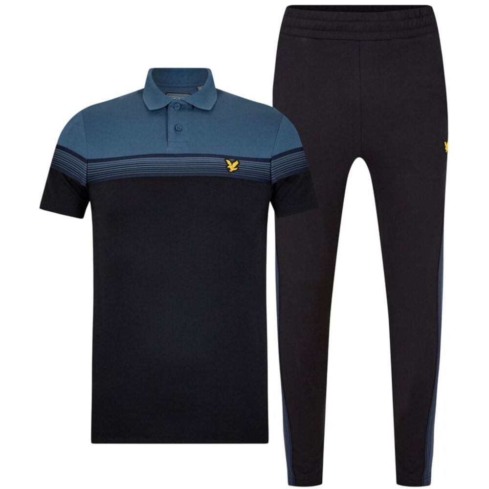 Lyle & Scott Mens Tracksuit Set (Pack of 2) / Light Navy
